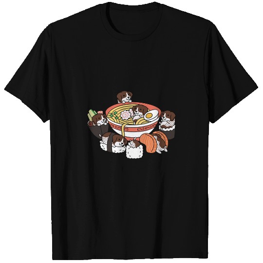 Ramen Sushi German Shorthaired Pointer Dog T-Shirts