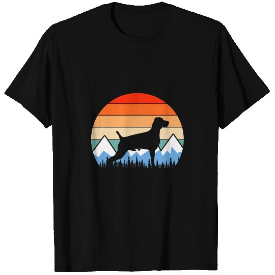 Weimaraner Dog Owner Mountain Hiking Hiker Retro Vintage T-Shirts