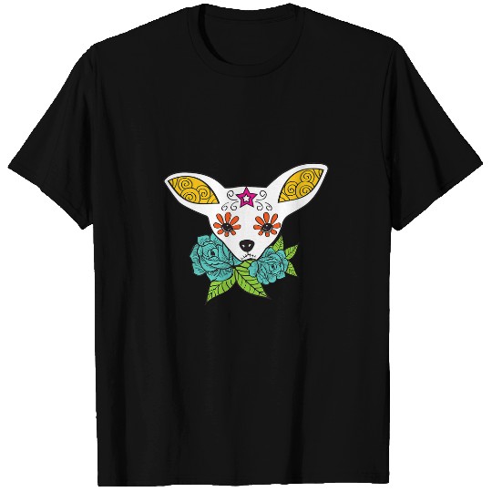 Halloween Sugar Skull Chihuahua T-Shirts