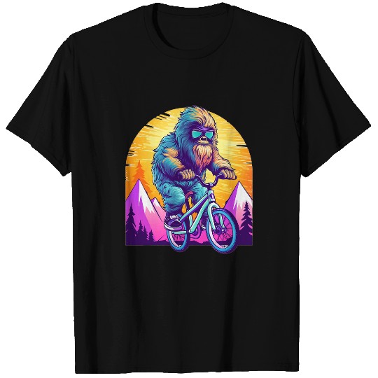 Sasquatch Mountain Biker MTB Biking 1 T-Shirts