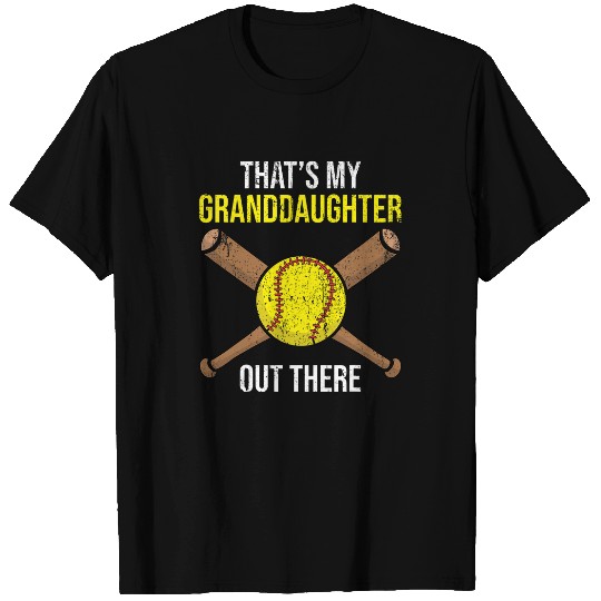 Softball Player Grandparents American Sport Athlete Softball T-Shirts