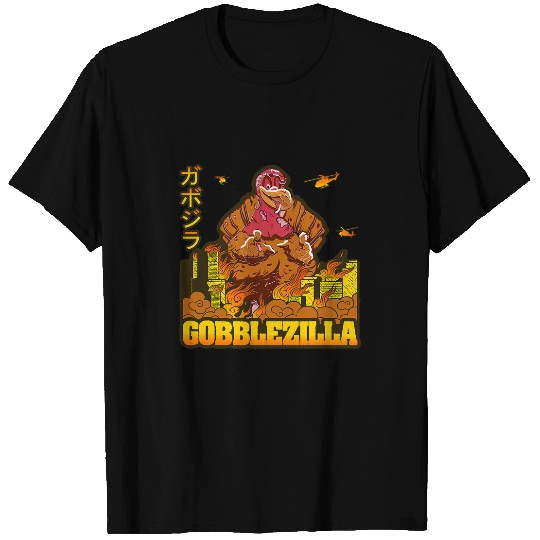 Zombie Turkey Day Thanksgiving Gobblezilla T-Shirts