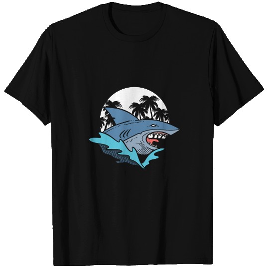 Shark Rage Face Aquatic Biologist T-Shirts