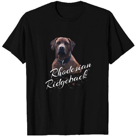 Rhodesian Ridgeback geometric drawing T-Shirts