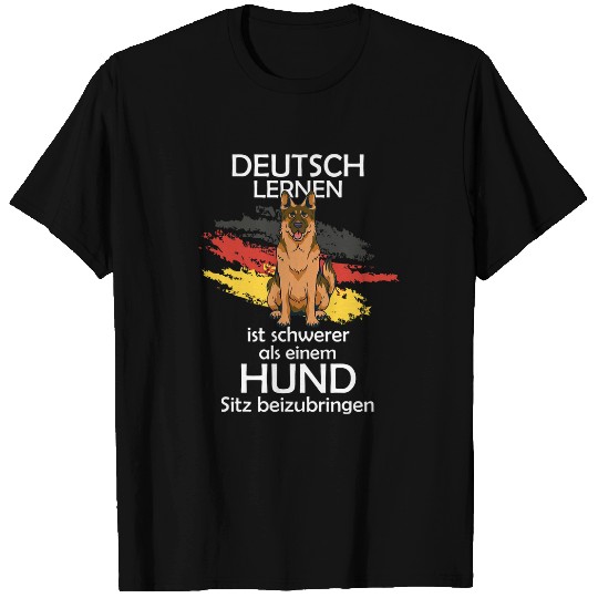 German Shepherd Dog Learn Seat T-Shirts
