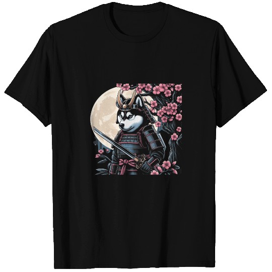 Japanese Samurai husky Tattoo Kawaii Ninja Dog 5 T-Shirts