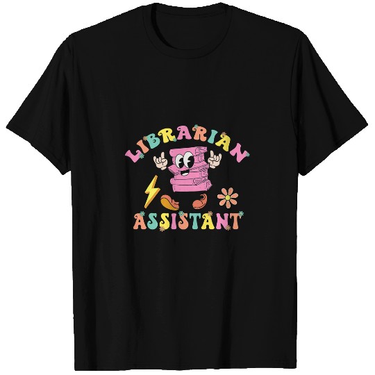 Librarian Assistant Appreciation Library Book Reader Groovy T-Shirts