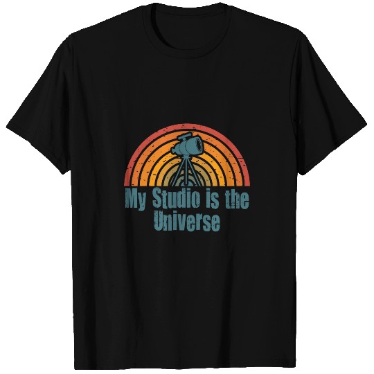 Space Camera Photography Retro Telescope Astronomer T-Shirts