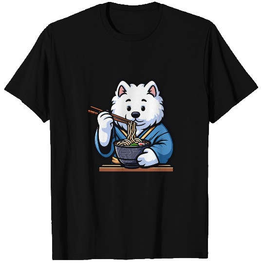 Samoyed Ramen Funny Dog Japanese Food T-Shirts