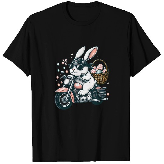 Motorcycle Bunny Easter Biker Eggs T-Shirts