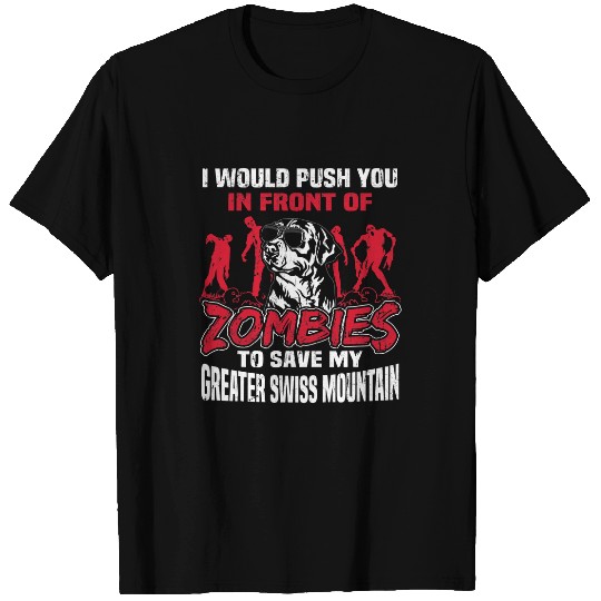 Discover Save My Greater Swiss Mountain Dog From Zombies Halloween T-Shirts