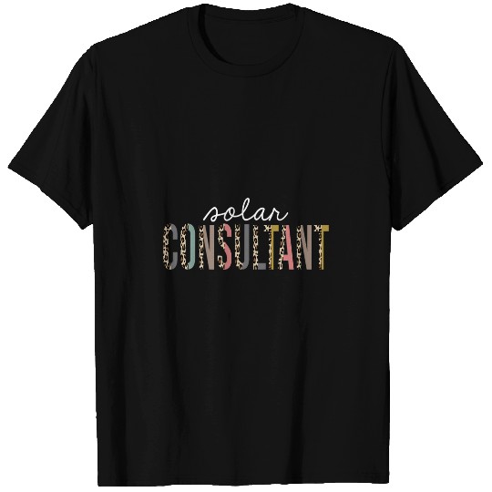 Solar consultant Leopard Print Funny Appreciation T-Shirts