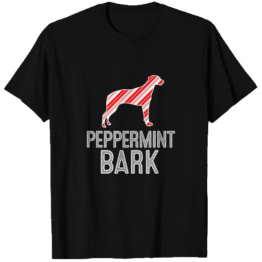 Rhodesian Ridgeback Peppermint Bark Christmas Dog T-Shirts