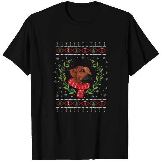 Rhodesian Ridgeback Ugly X Mas Christmas T-Shirts