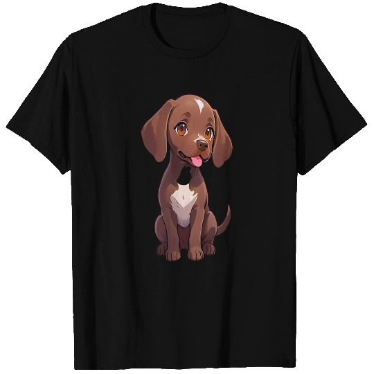Kawaii Chibi German Shorthaired Pointer PanfurWare LLC T-Shirts