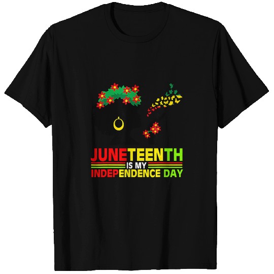 Juneteenth Is My Independence Day African American Women T-Shirts