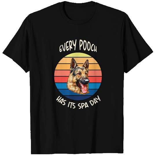 Discover German Shepherd Dog Owner Design Every Pooch Has Its Spa Day T-Shirts