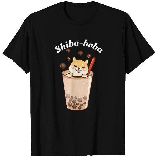 Discover Dog Shiba Inu Boba Kawaii Dog Cute Bubble Tea Shiba Inu T-Shirts