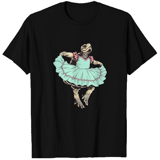 Tortoise Ballerina Funny Reptile Ballet T-Shirts