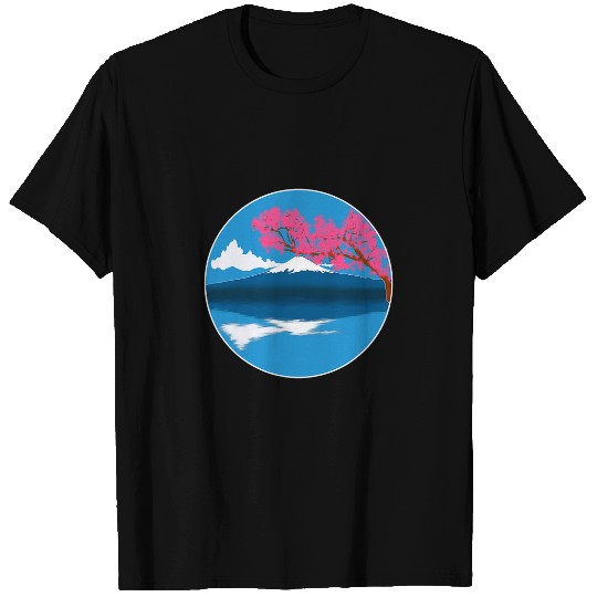 Japanese Bullet trains Japan Mountain art Sakura Fujiyama T-Shirts