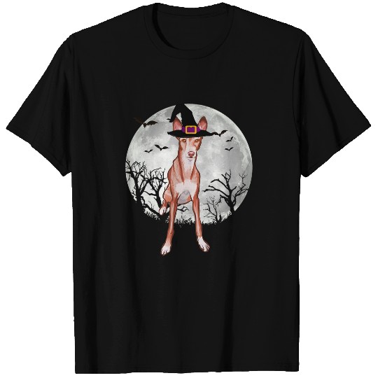 Discover Scary Ibizan Hound Dog Witch Hat Halloween T-Shirts