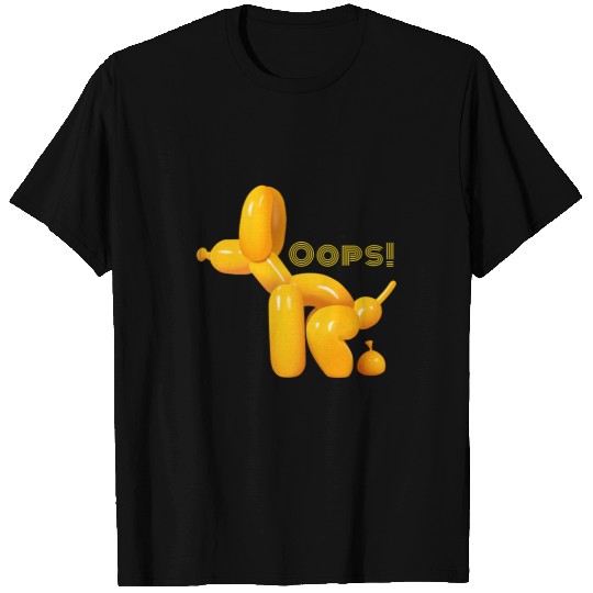 Oops Pop Art Balloon Dog Pooping T-Shirts