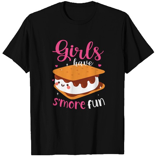 Marshmallow Camping Campfire Women Girls Have Smore Fun T-Shirts