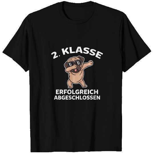 Kids 2  Class Dog Pug School Child Second Class Primary School T-Shirts