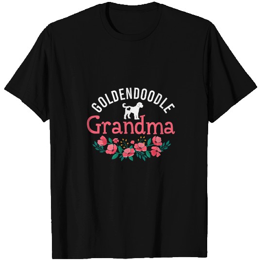 Dog Goldendoodle Gifts For Grandma Women Dog Lover Christmas T-Shirt T-Shirts