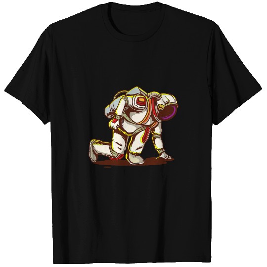 Starting Astronaut I Running Runner Sprinter Sci Fi Space T-Shirts