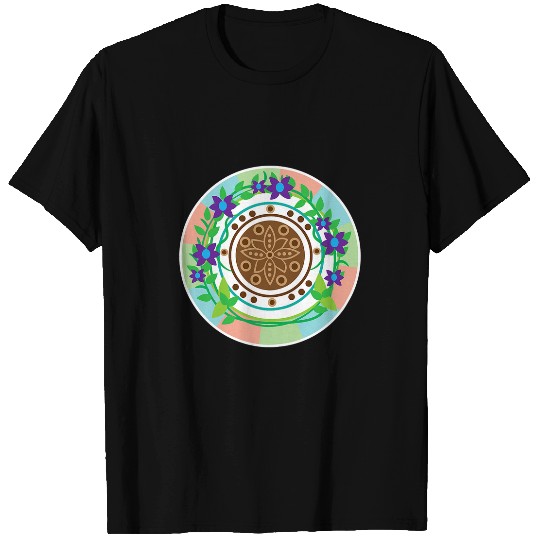 Stylish Creative Art Illustration Artwork Style Circle T-Shirts