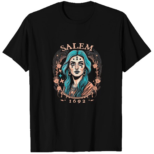 Salem 1692 Witch Witches Wizard Magician T-Shirts