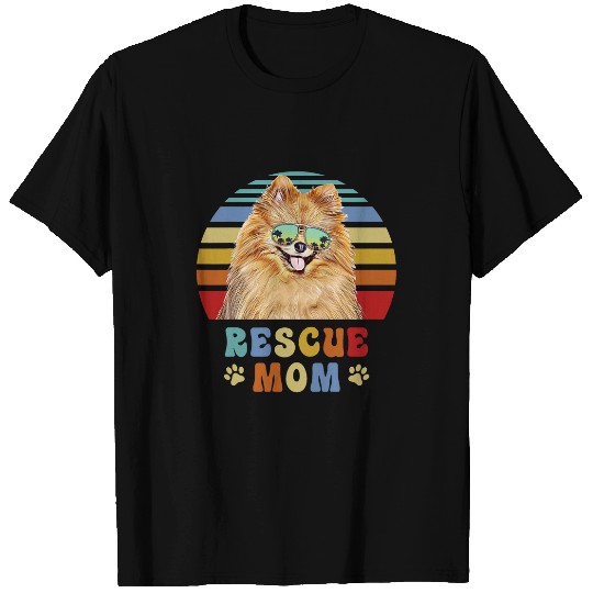 Pomeranian Adopt Foster Rescue Dog Mom T-Shirts