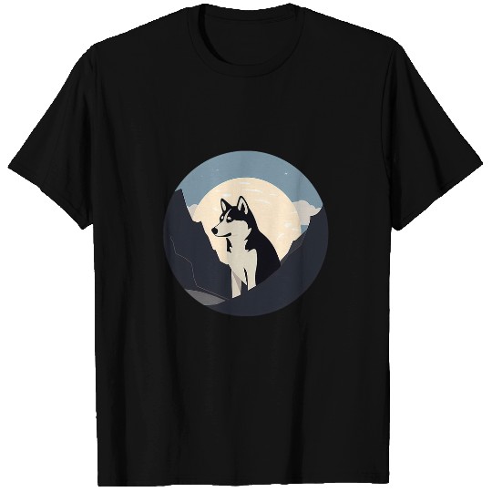 Siberian Husky Dog Minimal Love Dogs 8 T-Shirts