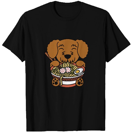 Ramen Noodles Goldendoodle Dog T-Shirts