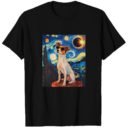 Total Solar Eclipse Toy Fox Terrier Dog T-Shirts