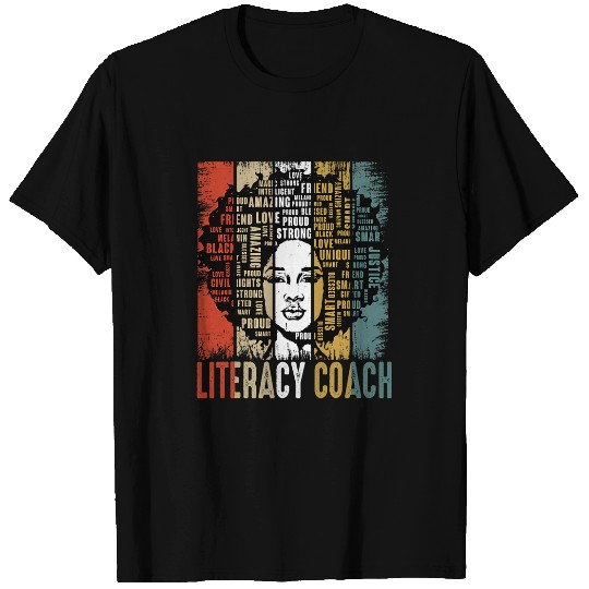 Literacy Coachs Afro African American Black History Month T-Shirts