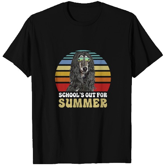 Schools Out for Summer Afghan Hound Dog Teacher T-Shirts