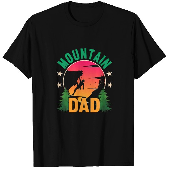 Mens Bouldering Mountain Dad Mountain Climber Rock Climbing T-Shirts
