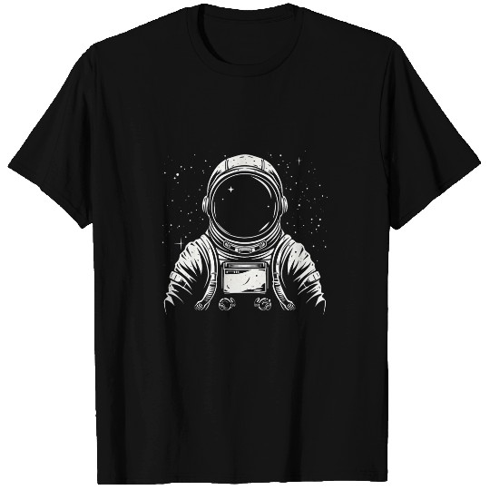 Discover Space Explorer Minimalist Astronaut T-Shirts