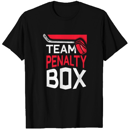 Discover Team Penalty Box Ice Hockey Player Goalie T-Shirts