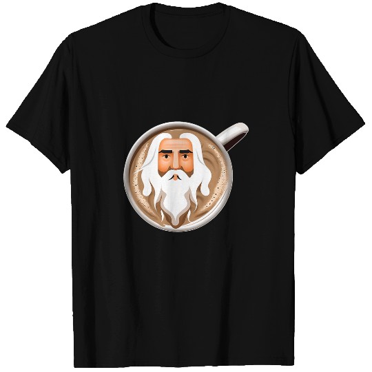Latte Art of Wizard Coffee Art Barista Gift Roleplay T-Shirts