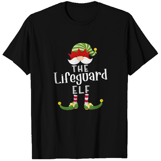 Lifeguard Elf Group Christmas Funny Pajama Party T-Shirts