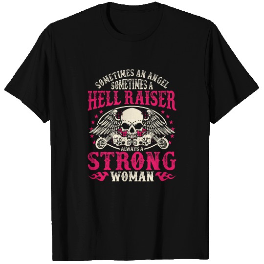 Sometimes And Angel Hell Raiser Always Strong Motorcycle 22 T-Shirts