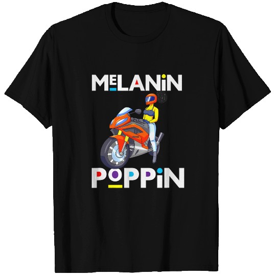 Motorcycle Melanin Bike Women Black Rider Woman Sista Girls 23 T-Shirts