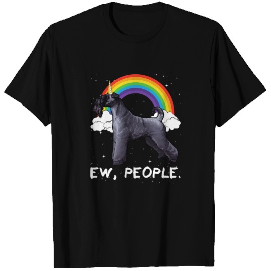 Rainbow Kerry Blue Terrier Ew People Unicorns Dog T-Shirts