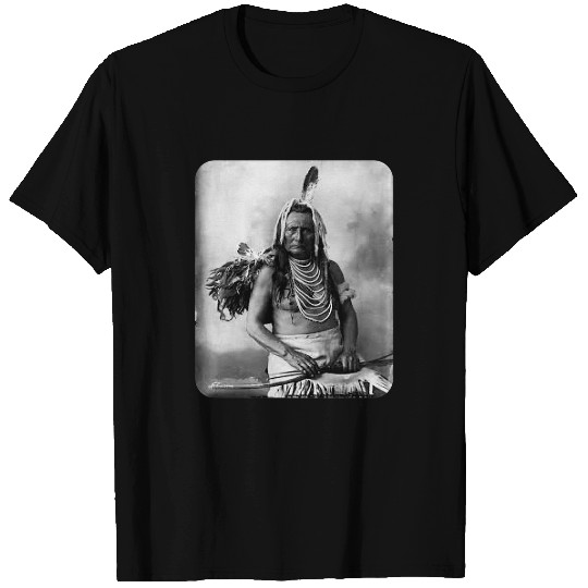 Native American Indian Warrior Historic Aged Original Print T-Shirts