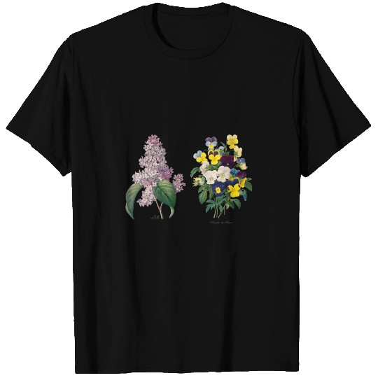 Discover Pierre Joseph Redoute Lily 2Pansy Paint Flower Gardener T-Shirts