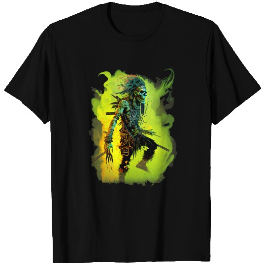 UnDeads Native American Warrior Splatter Graphic T-Shirts