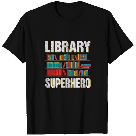 Discover Library Superhero I Librarian T-Shirts